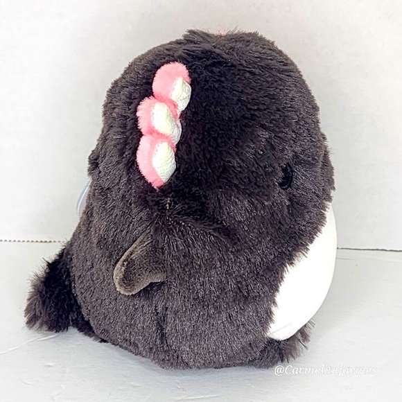 WON IN LIVE CLAW MACHINE JAEYLN 🦎Fuzzamallow Black & Pink Axolotl Squishmallow - Picture 3 of 8